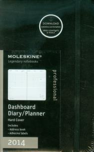 Opakowanie Kalendarz Profesjonalny Daschboard 12-miesięczny Moleskine L tygodniowy pionowy