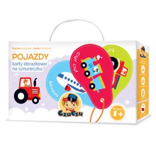 Okładka książki Karty obrazkowe na sznureczku - Pojazdy