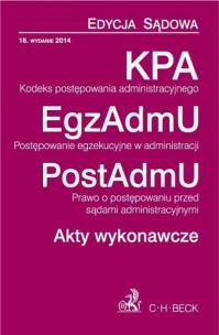 Opakowanie Kodeks postępowania administracyjnego Postępowanie egzekucyjne w administracji. Prawo o postępowaniu przed sądami administracyjnymi