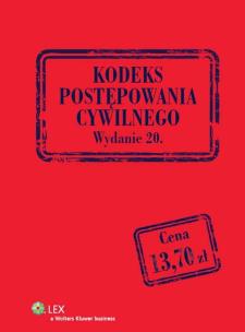 Okładka książki Kodeks postępowania cywilnego