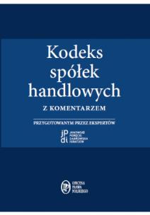 Okładka książki Kodeks spółek handlowych z komentarzem
