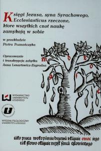 Okładka książki Księgi Jezusa syna Syrachowego