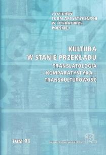 Okładka książki Kultura w stanie przekładu