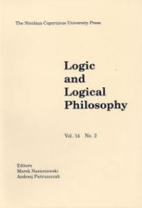 Opakowanie Logic and Logical Philosphy, Vol. 14, No. 2