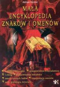 Mała encyklopedia znaków i omenów. Autor: Adrian Devine. Multiszop.pl Okładka książki Mała encyklopedia znaków i omenów