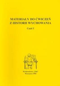 Opakowanie Materiały do ćwiczeń z historii wychowania
