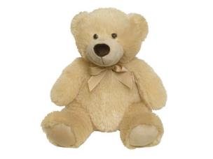 Opakowanie Miś siedzący z kokardką beżowy