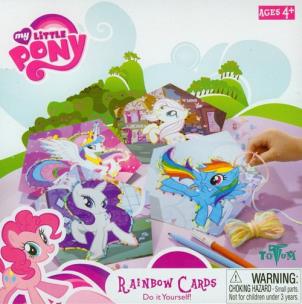 Opakowanie My little pony. Rainbow cards - sznurowane obrazki