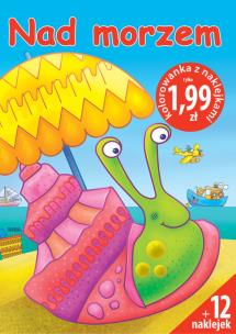 Okładka książki Nad morzem - Kolorowanka z naklejkami