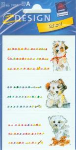 Opakowanie Naklejki na zeszyty - pieski