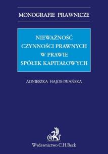 Okładka książki Nieważność czynności prawnych w prawie spółek kapitałowych