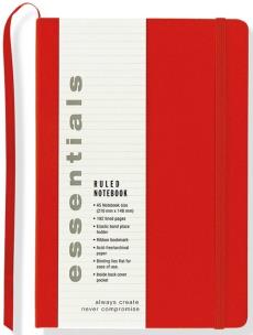 Opakowanie Notatnik Ess czerwony duży linia