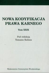 Opakowanie Nowa kodyfikacja prawa karnego t.29