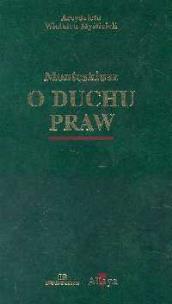 Okładka książki O duchu praw