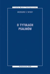 Okładka książki O tytułach psalmów