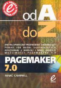 Okładka książki Pagemarker 7.0 XP Od A do Z