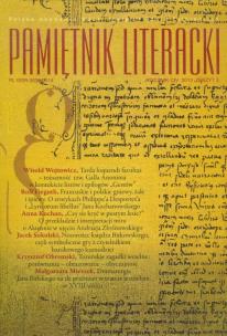 Opakowanie Pamiętnik literacki 3/2013