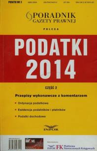 Opakowanie Podatki 2014 część 2 + CD