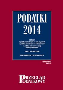 Okładka książki Podatki 2014