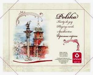 Opakowanie POLSKA AKWARELE - komplet brydżowy 2x55 kart