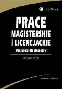 Okładka książki Prace magisterskie i licencjackie. Wskazówki dla studentów