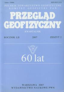Opakowanie Przegląd Geofizyczny Rocznik LII 2007 Zeszyt 2