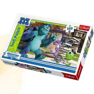Okładka książki Puzzle 160 Monsters University - Do nauki TREFL