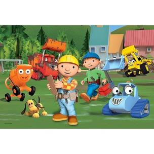 Okładka książki Puzzle 24 maxi Bob Budowniczy Na boisku TREFL