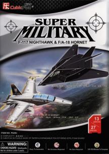 Okładka książki Puzzle 3D Samoloty F-117 Nighthawk i F/A -18 Hornet