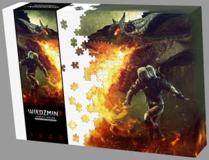 Opakowanie Puzzle Wiedźmin 2: Geralt i Smok 1500