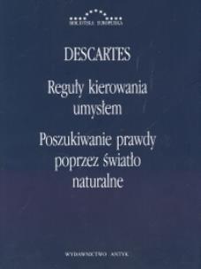 Okładka książki Reguły kierowania umysłem Poszukiwanie prawdy poprzez światło naturalne