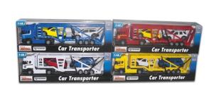 Opakowanie Samochód ciężarowy Scania laweta biały 1:48 + Wheelie