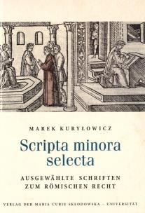 Okładka książki Scripta minora selecta