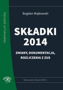 Okładka książki Składki 2014