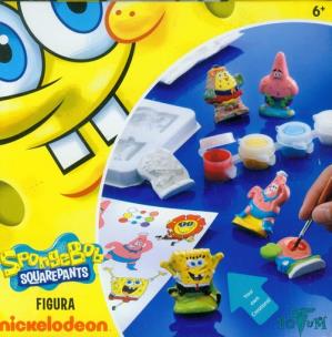 Opakowanie SpongeBob Figura Odlewanie figurek z gipsu