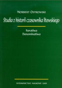Okładka książki Studia z historii czasownika litewskiego