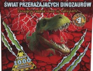 Okładka książki Świat przerażających dinozaurów