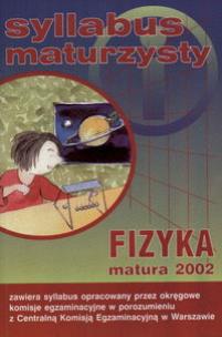 Opakowanie Syllabus maturzysty   Fizyka z astronomią, matura 2002