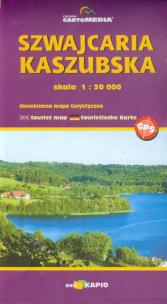 Opakowanie Szwajcaria Kaszubska dwustronna mapa turystyczna