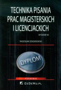 Okładka książki Technika pisania prac magisterskich...