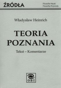 Okładka książki Teoria poznania