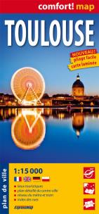 Opakowanie Toulouse laminowany plan miasta 1:15 000