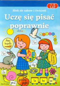 Okładka książki Uczę się pisać poprawnie 7-8 lat