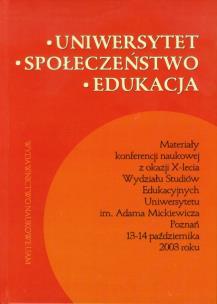 Okładka książki Uniwersytet społeczeństwo edukacja