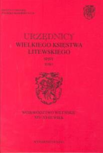 Opakowanie Urzędnicy Wielkiego Księstwa Litewskiego tom I