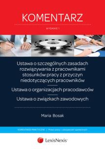 Okładka książki Ustawa o szczególnych zasadach rozwiązywania z pracownikami stosunków pracy z przyczyn niedotyczących pracowników