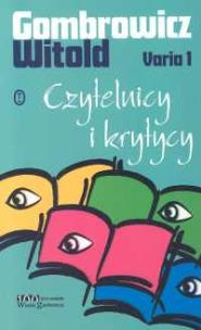Okładka książki Varia 1 Czytelnicy i krytycy