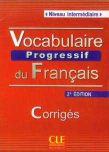 Okładka książki Vocabulaire progressif du français Niveau intermédiaire Corrigés Klucz 2. edycja