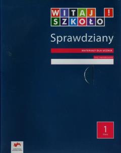 Okładka książki Witaj szkoło 1 Sprawdziany dla ucznia