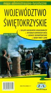 Opakowanie Województwo Świętokrzyskie mapa administracyjno-turystyczna 1:200 000